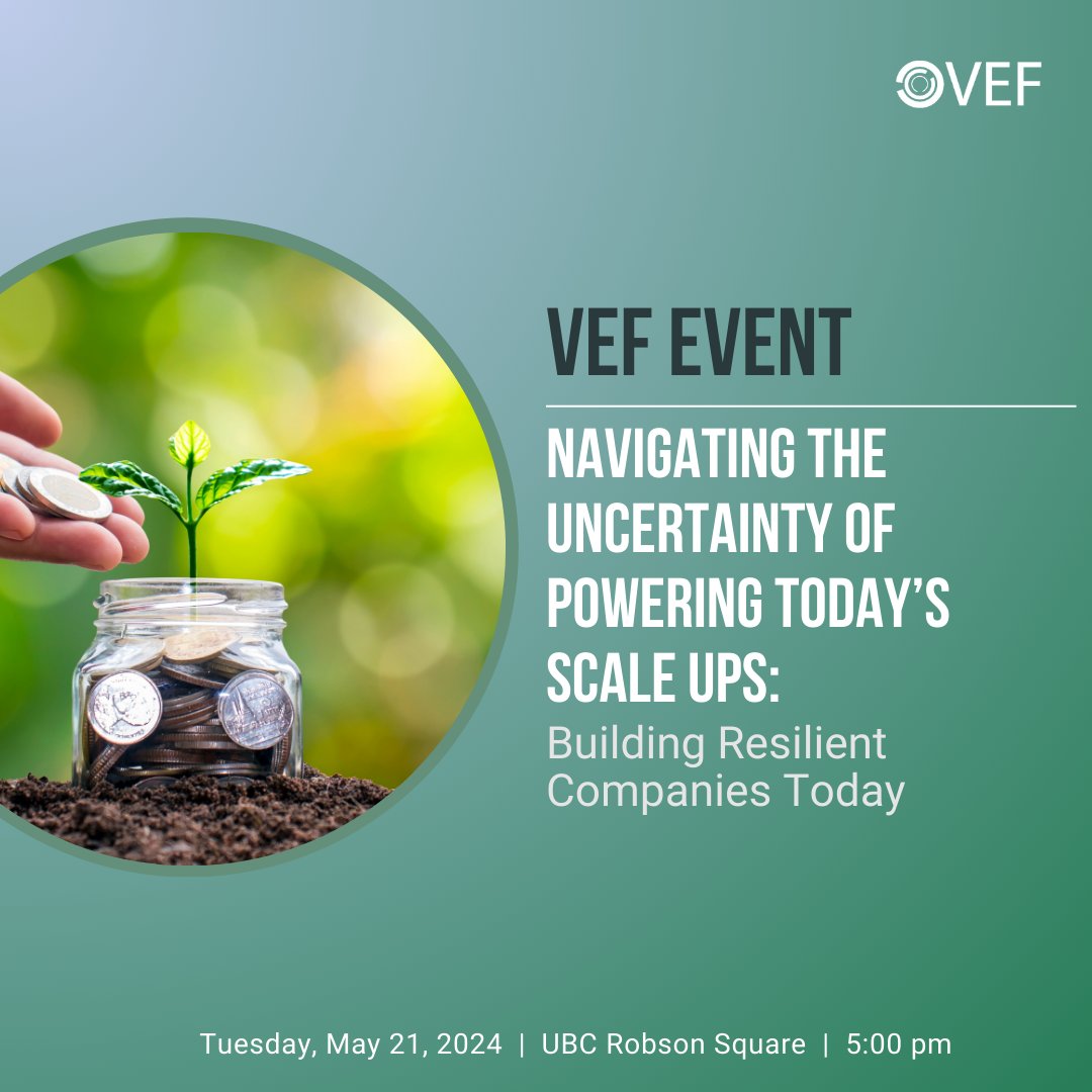 VEF (@vefdotorg) on Twitter photo We are pleased to share updated theme, title and full speaker lineup for our upcoming event: Navigating the Uncertainty of Powering Today’s Scale Ups: Building Resilient Companies Today.
🐦 Get your early bird tickets now! 🎟️lu.ma/w2hgzwxz
#bcentrepeneurs We are pleased to share updated theme, title and full speaker lineup for our upcoming event: Navigating the Uncertainty of Powering Today’s Scale Ups: Building Resilient Companies Today.
🐦 Get your early bird tickets now! 🎟️lu.ma/w2hgzwxz
#bcentrepeneurs