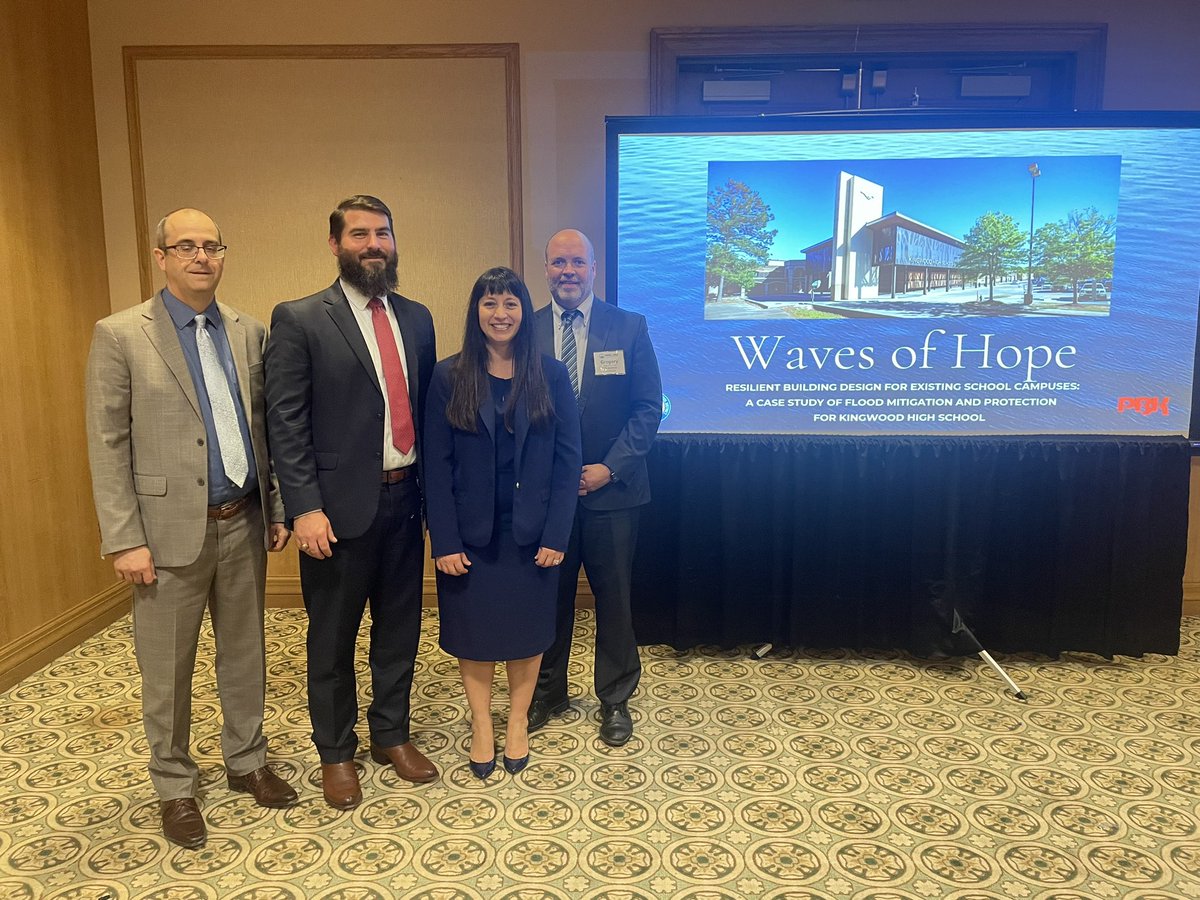 Humble ISD was chosen to present at the Association for Learning Environments Waves of Hope Conference in Galveston on flood proofing Kingwood High School. FEMA covered 90 percent of flood proofing costs.