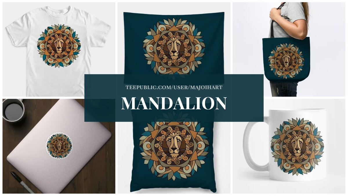 🦁 MandaLion 🦁 by Majoih Art
Channel strength and power with our lion mandala design @TeePublic.

#TeePublic #Tshirt #Tshirts #TshirtShop #LionHeart #MandalaArt #LionPower

👉 teepublic.com/t-shirt/289843…