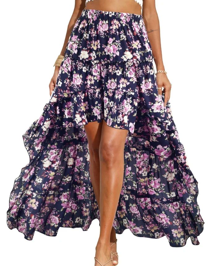 NOW AVAILABLE 💙 SHOPIFY 
210ChicCargo.MyShopify.com
BTFBM Spring Summer Boho Long Skirts Floral Print Elastic Waist Split Ruffle High Low Beach Maxi Skirt
Choose from 24 colors/patterns 
#boho #bohochic #bohostyle
#springstyle #summerstyle #shopify #shopifyseller #shopifystore