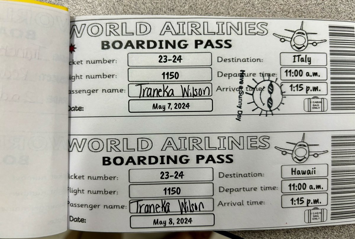 Boarding passes have been stamped and Italy was so much fun! Up next—Hawaii! Stay tuned… #TeacherAppreciation2024 #Flight1150 #WorldTravelers #Day2 #Italy 🇮🇹 @ABWilliamsElem1 @SCCPSS @AIkensMaryKaye @KrystalMBell @BballoliverBBO @anglew5665 @sdenisewatts @TaraFitz916