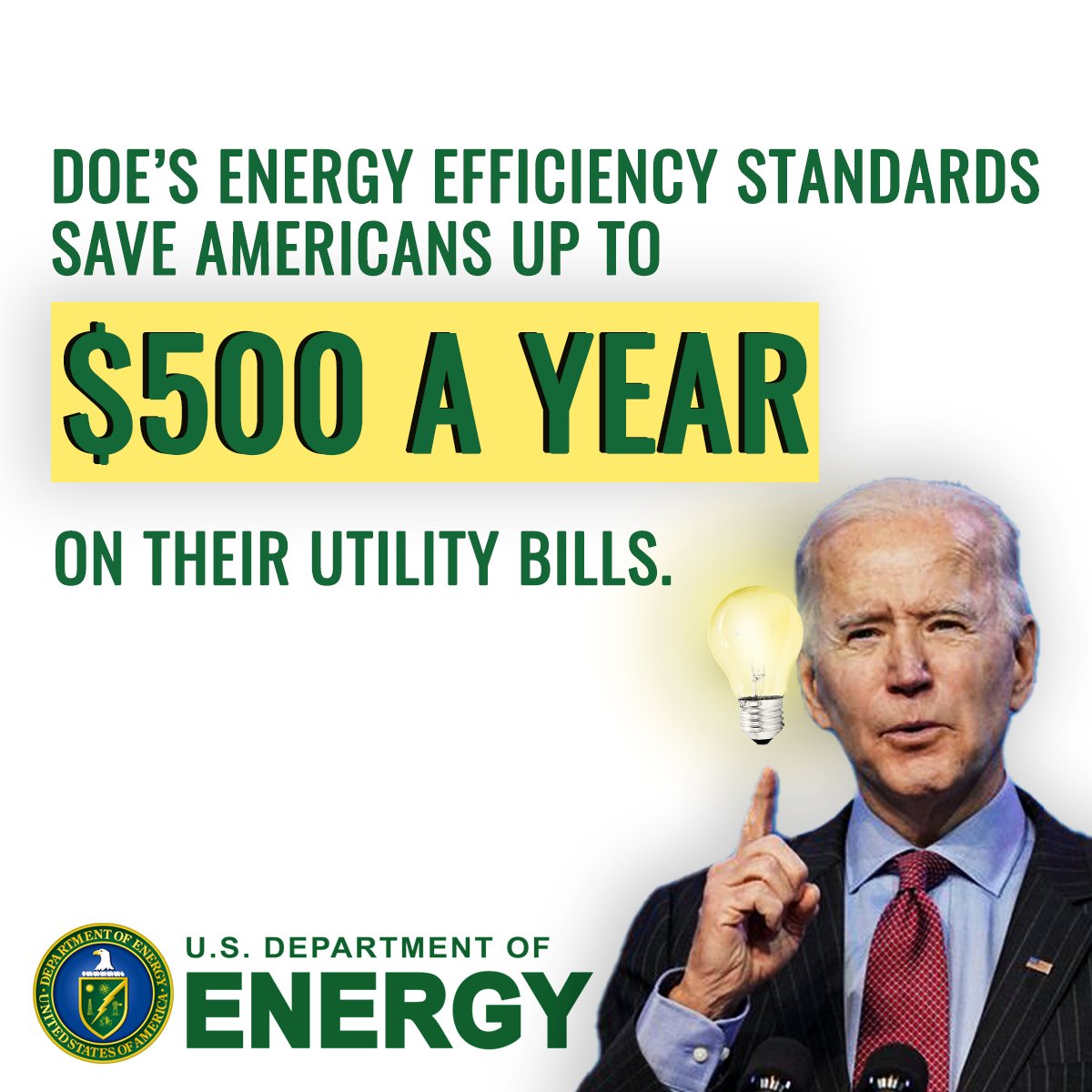 Energy efficiency standards save American families money. The Biden Admin has taken action that will collectively save Americans an additional $1 TRILLION over the next 30 years. But House Republicans are looking to gut these standards – driving up costs for American families.