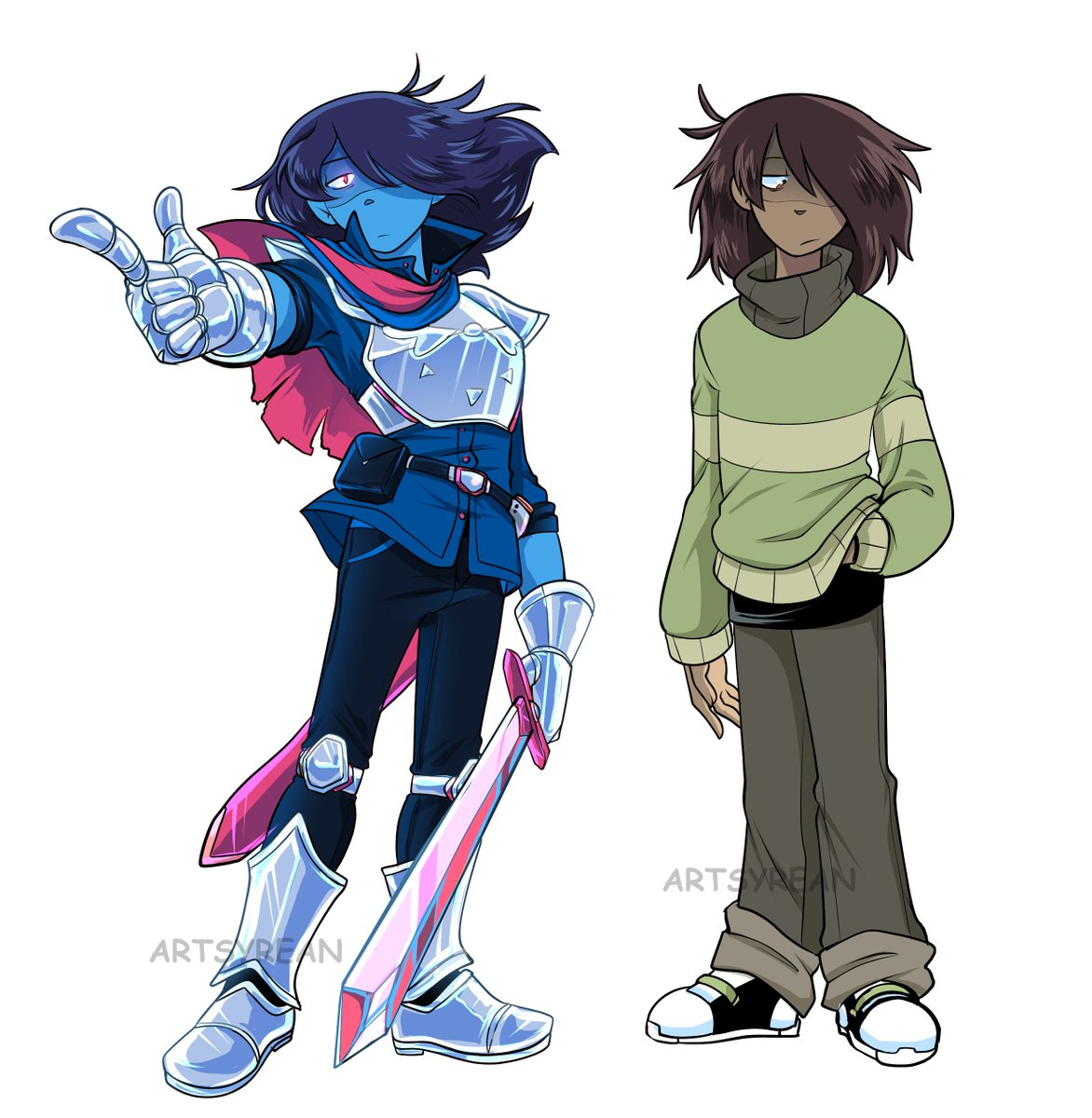 kris deltarune and their larping form