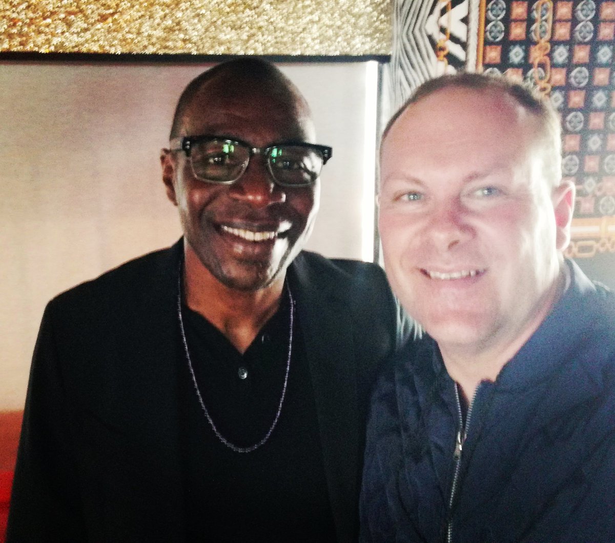 Lovely seeing @Tunde_Baiyewu from the Lighthouse Family while he was in Cape Town for the @CTJazzFest. Thanks for the chat and look forward to hearing the new solo album soon. #CTIJF