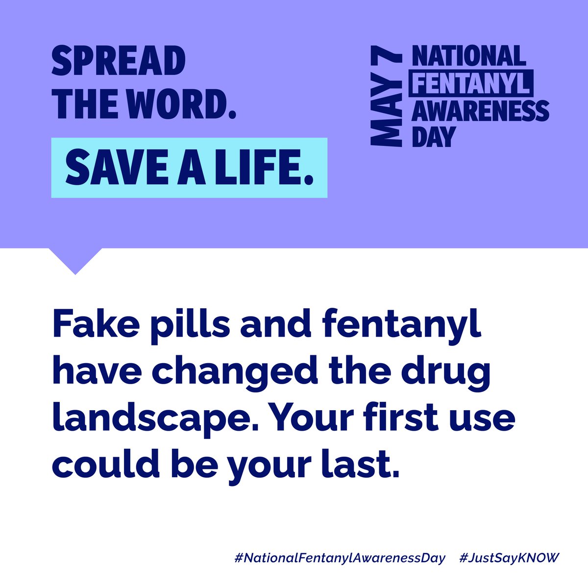 Its #NationalFentanylAwarenessDay.

We work to dismantle drug trafficking rings every day, but we know that arrests & prosecutions aren't enough.

To learn how you can do your part to stem the tide of deadly fentanyl overdoses, visit dea.gov/onepill. 

#JustSayKNOW