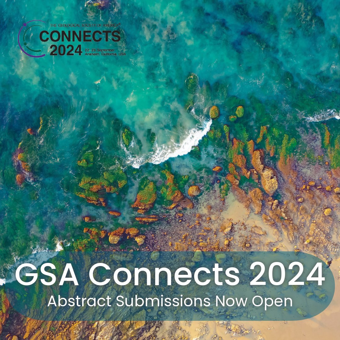 Abstract submissions for GSA Connects 2024 are now open! With almost 200 sessions to choose from, GSA encourages you to showcase your research & share your expertise with an international audience by submitting an abstract. This year’s themes for #GSA2024 are ‘Water in Our…