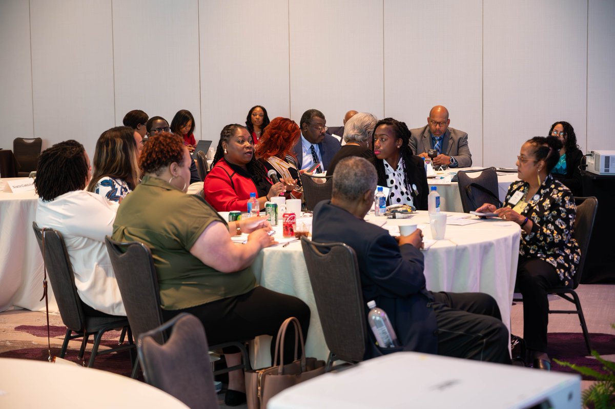 For the final session of #2024HBCUCaucus, Dr. Courtney Francis leads a state strategy and goal setting session where attendees reflect on the event and think about long-term strategies to support HBCUs. 

What a fantastic convening! Safe travels home everyone!