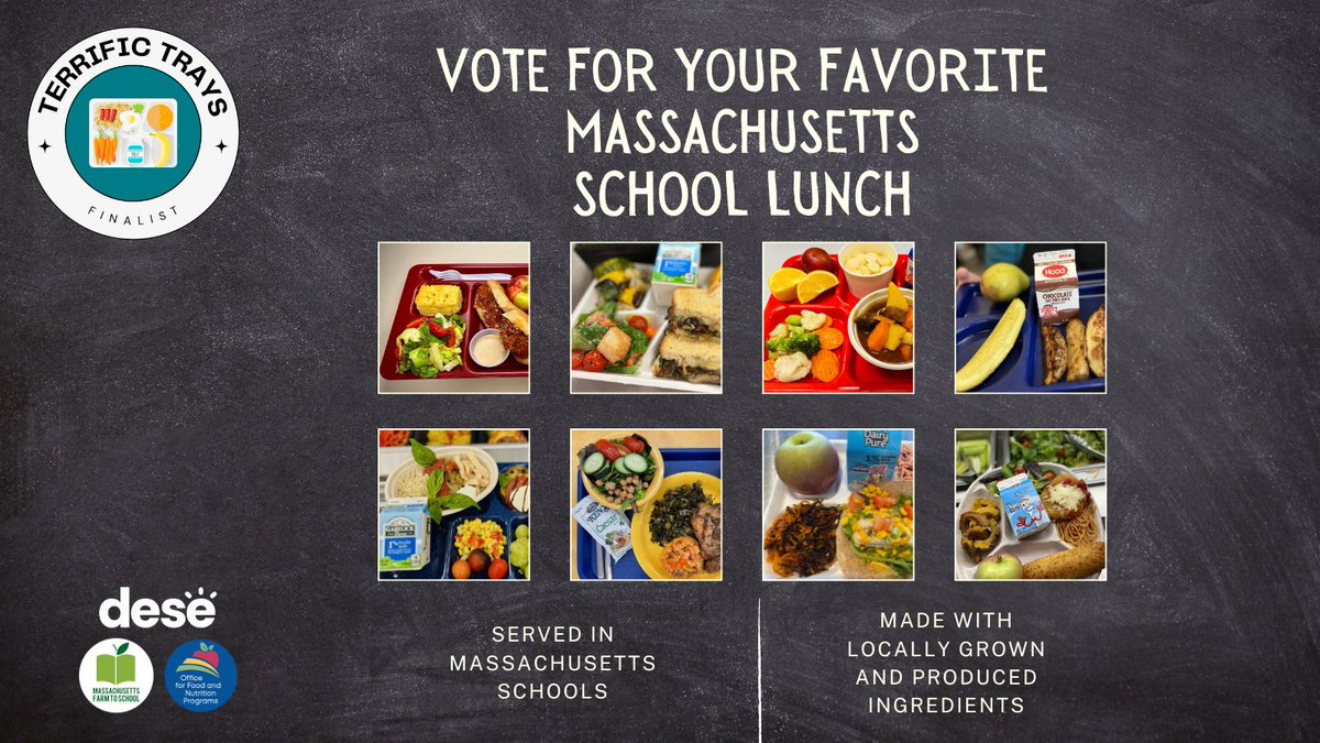 ENDING THIS WEEK! We are in the final days of voting for the 2024 Terrific Tray of the year! Cast your vote for the best school lunch tray featuring delicious food sourced from local and regional farms, dairies, and fisheries before Friday, May 10th! Vote: buff.ly/3QCB7KV