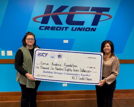 KCT is proud to spotlight yet another Affinity Partner! Through the efforts of our members who carry @Geneva304 affinity cards, KCT donated $1,687 to the Geneva Academic Foundation to benefit students and the educators who support them each and every day. Keep up the great work!