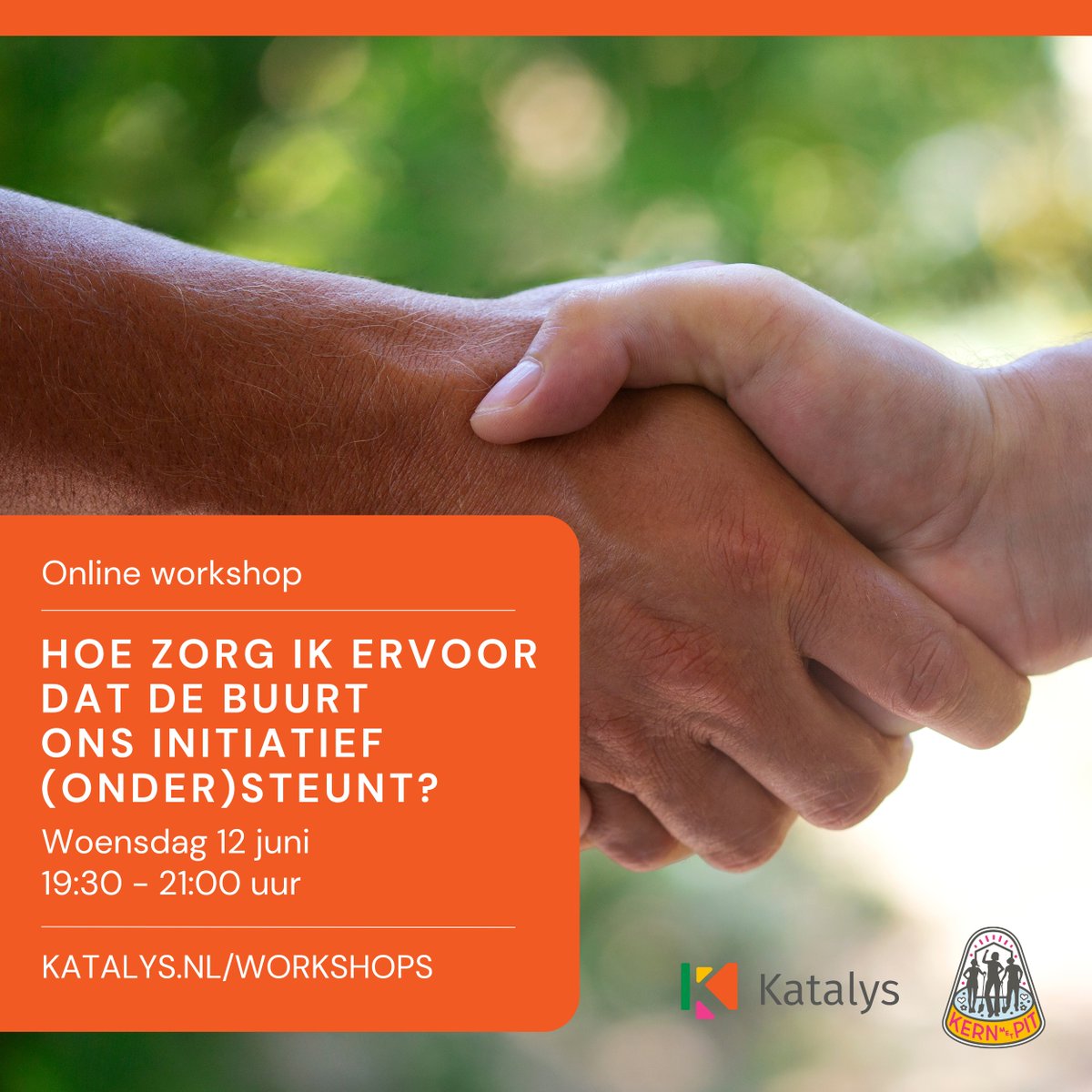 Op welke manier zorg ik ervoor dat de #buurt ons #initiatief (onder)steunt? Adviseur Ruimtelijke Transities &amp; Infrastructuur, Wisse Tomassen, legt je uit hoe je mensen vindt die willen #meedoen, #betalen en #genieten.

Schrijf je snel in voor de #workshop katalys.nl/agenda-items/o…