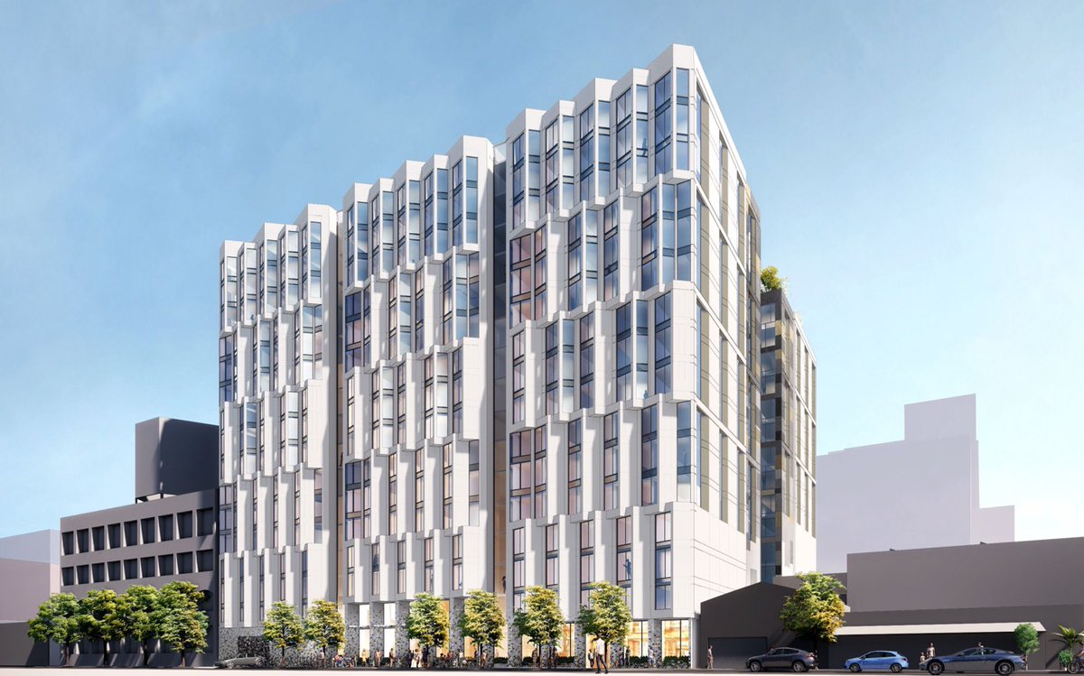 Facade installation happening at 555 Bryant in San Francisco. This project is set to deliver 501 apartment units. Would you live here? #SanFrancisco #Development #RealEstate