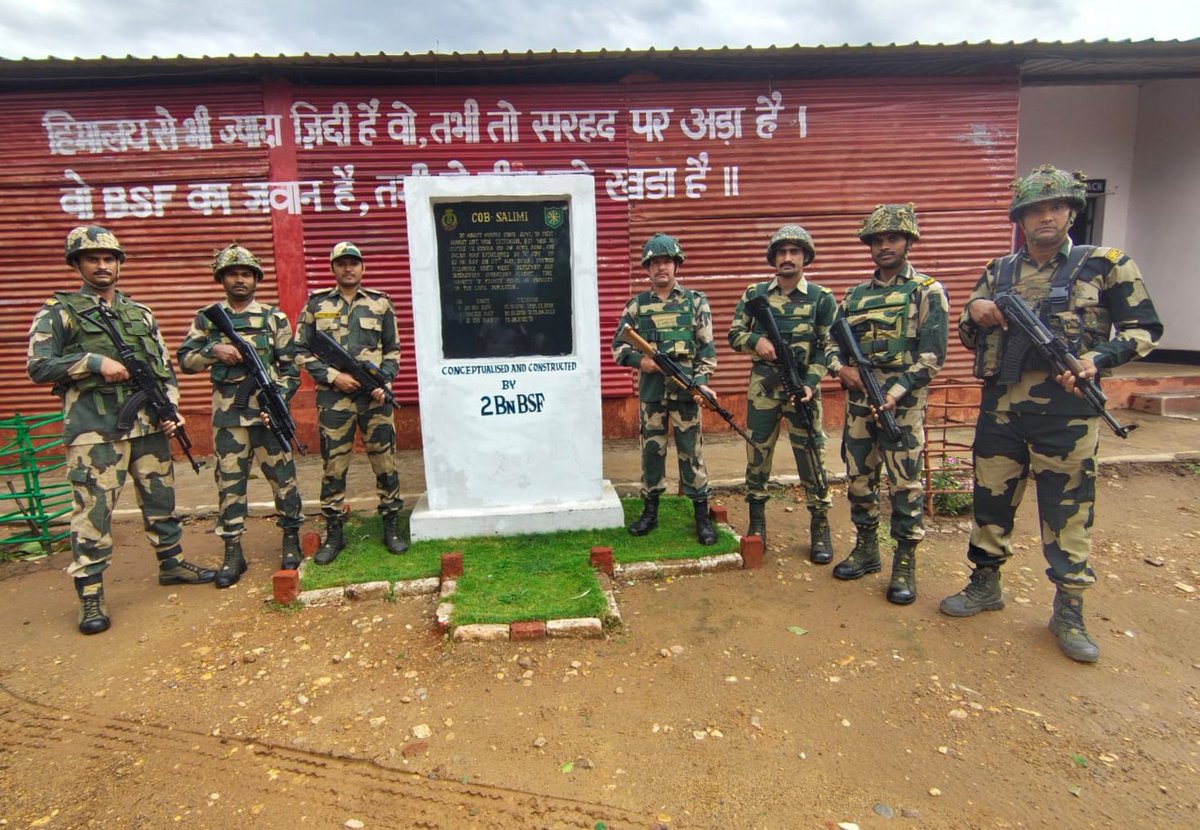 New dawn in the naxal stronghold..... when #BSF    established a security camp in the highly Naxal affected area of district Malkangiri, Odisha at 'Salimi' with the cooperation of Odisha police on 07/05/2018. #BSFOdisha #FirstLineofDefence #Malkangiri