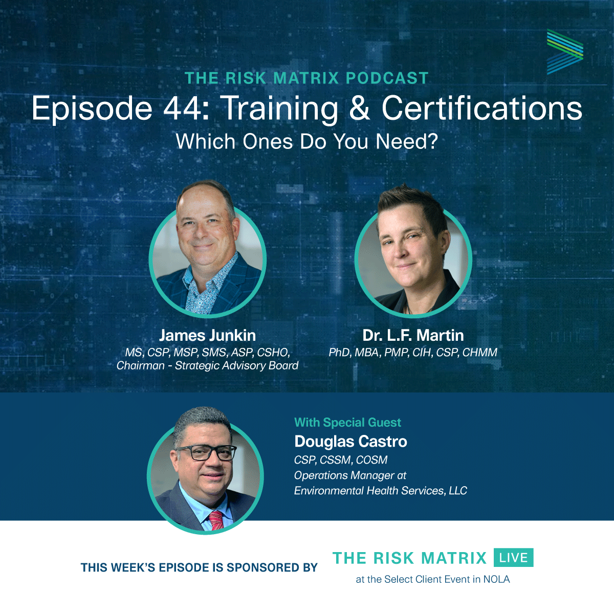 Your team has questions. The Risk Matrix has the answers. If your team has questions about their career and safety certifications, send the this now! Guest Douglas Castro, CPT, CIT, ESGP, CSP is talking certs and answering all the questions: open.spotify.com/episode/3a1pbx…