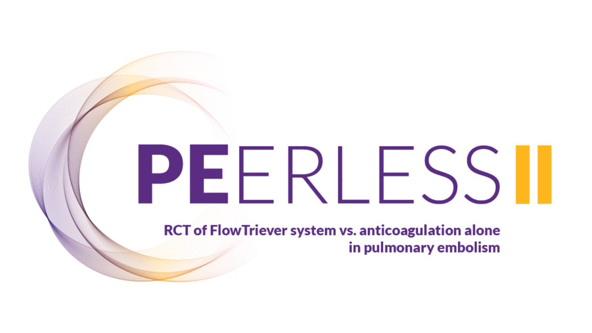 #PEERLESSII RCT’s Design and Rationale manuscript was published in @MyJSCAI. This randomized controlled trial compares large-bore #thrombectomy using #FlowTriever with #anticoagulation to anticoagulation alone. This groundbreaking RCT is looking to settle an important debate: