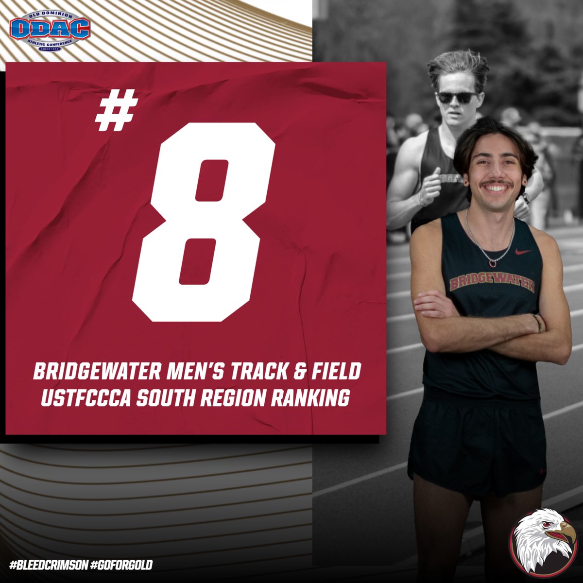 It's great to be number 8⃣! Both @BCXCTF programs ranked eighth in this week's USTFCCCA South Region ranking after the team competed in its first meet since the ODAC Championships. #BleedCrimson #GoForGold 🔗: tinyurl.com/mryu5nbv (W) 🔗: tinyurl.com/3vwntrku (M)