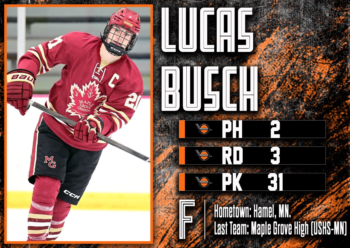 The Lancers are proud to select, Lucas Busch - 31st overall in the 3rd round of the 2024 Phase II Draft! ⚔️🔥