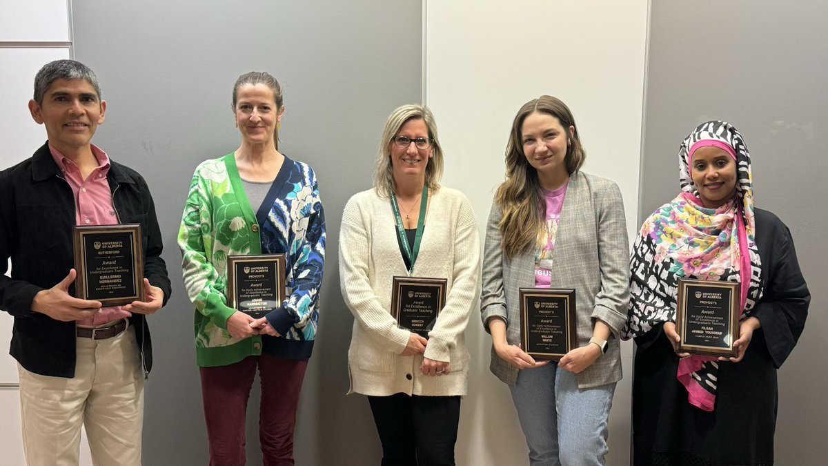Congratulations to our awesome UofA teaching award winners! 

These amazing instructors are inspiring students and colleagues throughout the University! Well deserved! #Fotl2024