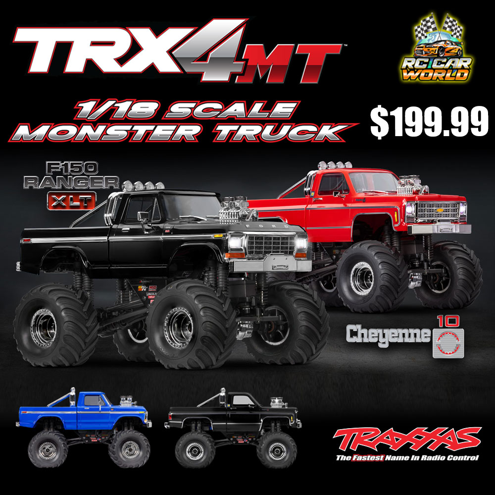 TRX-4MT Ford F-150 / K10 1/18 Monster Truck
Available now at the store $199.99
Buy In Store Only: rccw.us/trx4mt
#RcTraxxas #RcTRX4MT #RcFord #RcF150 #RcK10 #RcMonsterTruck #RcCarWorld