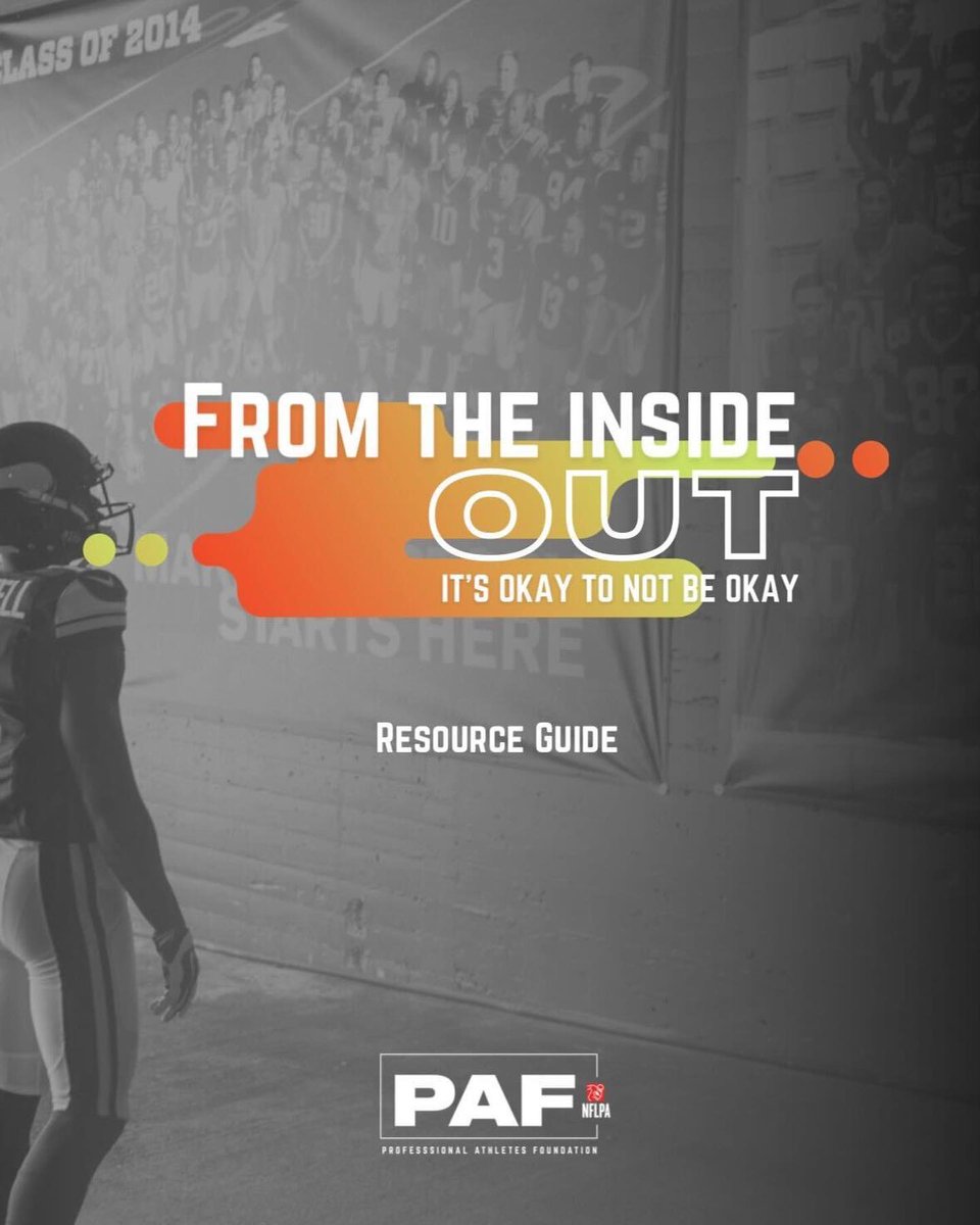 From the inside out, it's okay to not be okay. The month of May is #MentalHealthAwarenessMonth and the NFLPA is here to provide support, guidance, and resources to those in need. Link in bio for the full “It’s okay to not be okay” resource guide.