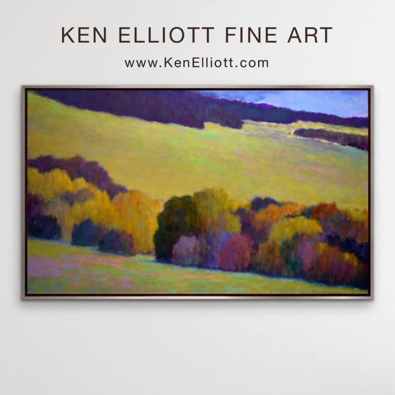 Grateful Notices: Trees Signaling Autumn by Ken Elliott, oil on canvas, 36 x 60 inches, framed, exhibited at #BreckenridgeGallery, CO
kenelliott.com/product-page/t…

#Colorado #hgtv #hgtvhome #interiordesign #interiordecor #artconsultant #Breckenridge #BreckenridgeCO #brecklife