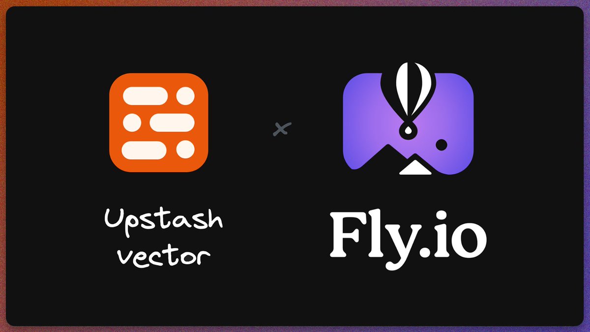 Today, we announce the public availability of Upstash Vector on @flydotio infrastructure! That means: ◆ Minimum latency and ◆ Best security by keeping your data and Fly apps in the same infrastructure! community.fly.io/t/upstash-vect…