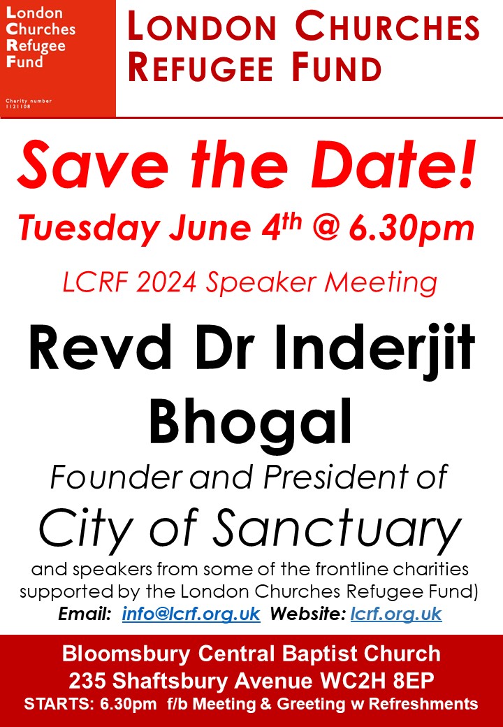 Just under a month until our annual speakers event at @BloomsburyCBC with Rev Dr @InderjitBhogal as our guest speaker! Save the date and we look forward to seeing you! @NotreDameRC @CottonTreeTrust @CompCommunities