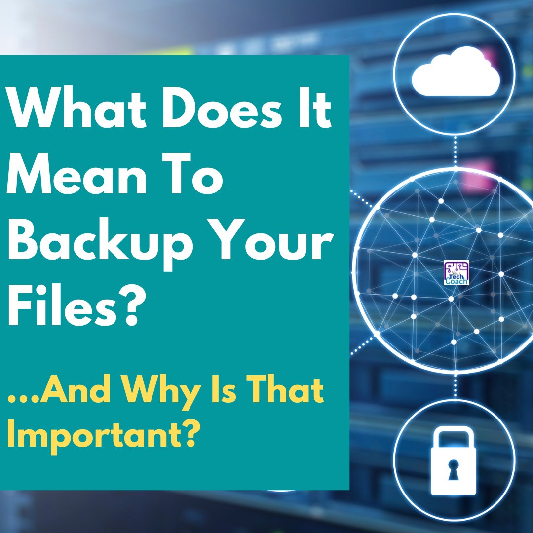 What Does It Mean To Backup Your Files and Why Is That Important?

youtube.com/watch?v=H7BgRy…

#backup, #databackup, #techtips #protectyourdata #digitallife, #YourTechCoach