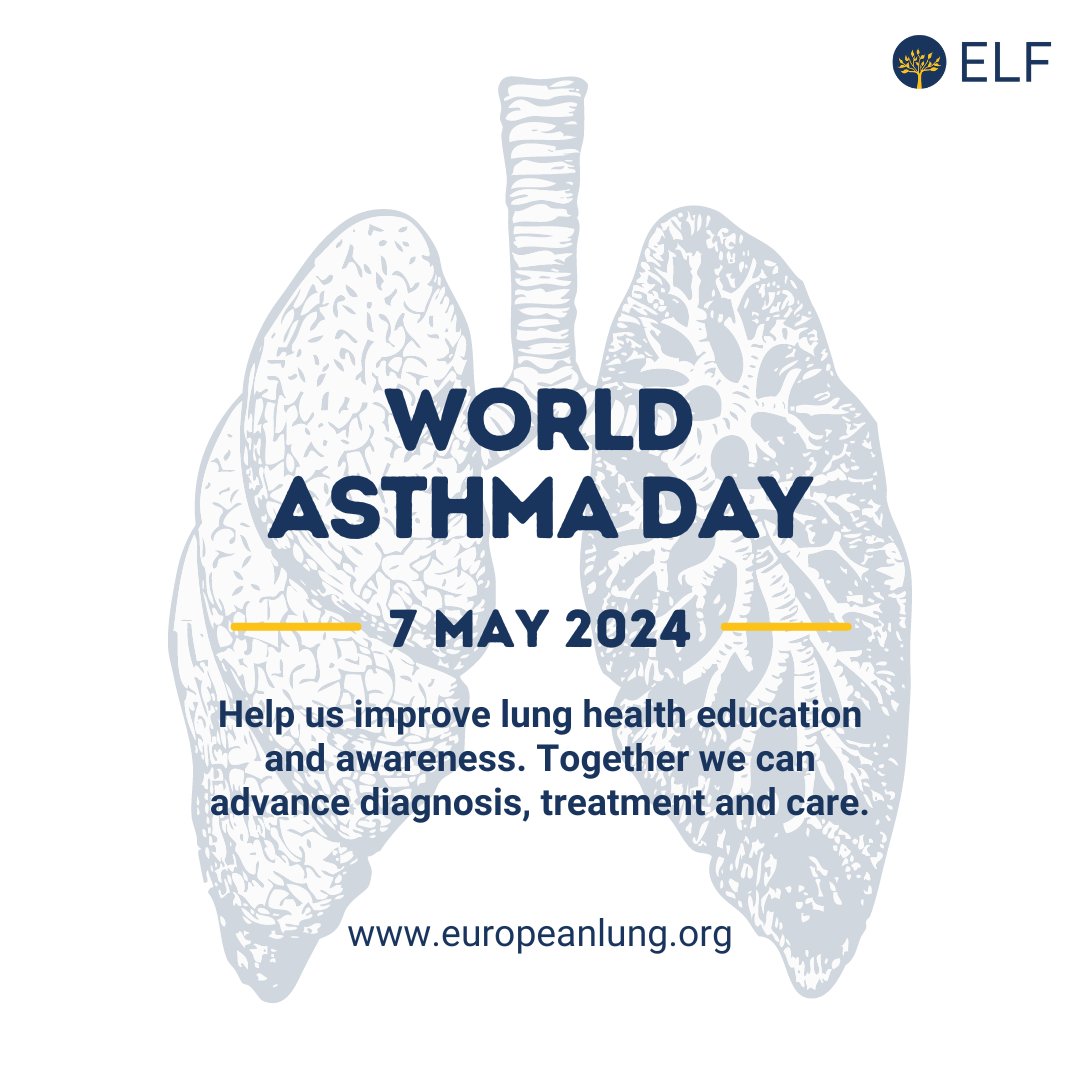 Today is #WorldAsthmaDay! We think patients deserve to be informed about their lung condition. Our information hub is full of useful resources on asthma, available in several languages. Learn more: europeanlung.org/en/information…
