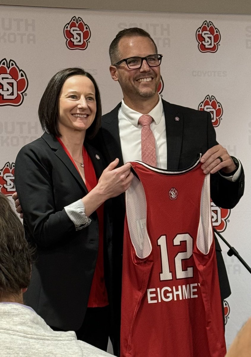 Welcome to USD and Vermillion @Coach_Eighmey!  #goyotes