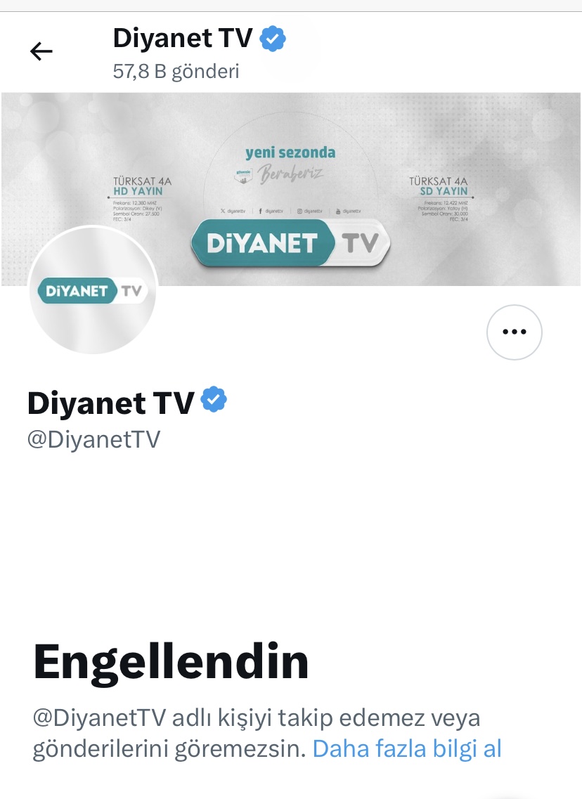 42bin görüntülenmeye ulaşan sorumuza cevap vermek yerine, halkı engelleyen Diyanet TV!