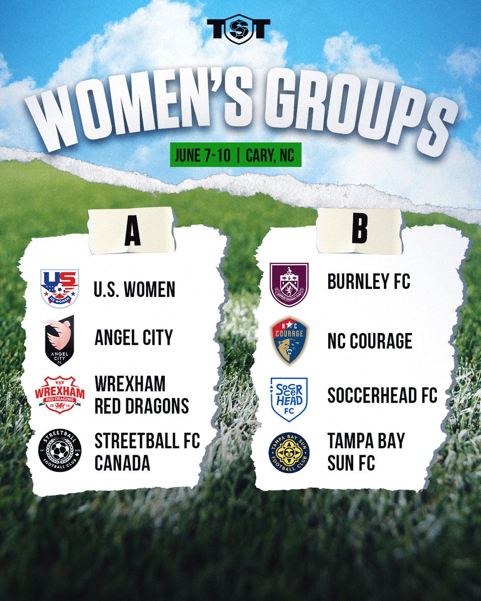 THE FULL TST 2024 WOMEN’S FIELD AND GROUPS ARE SET‼️⚽️