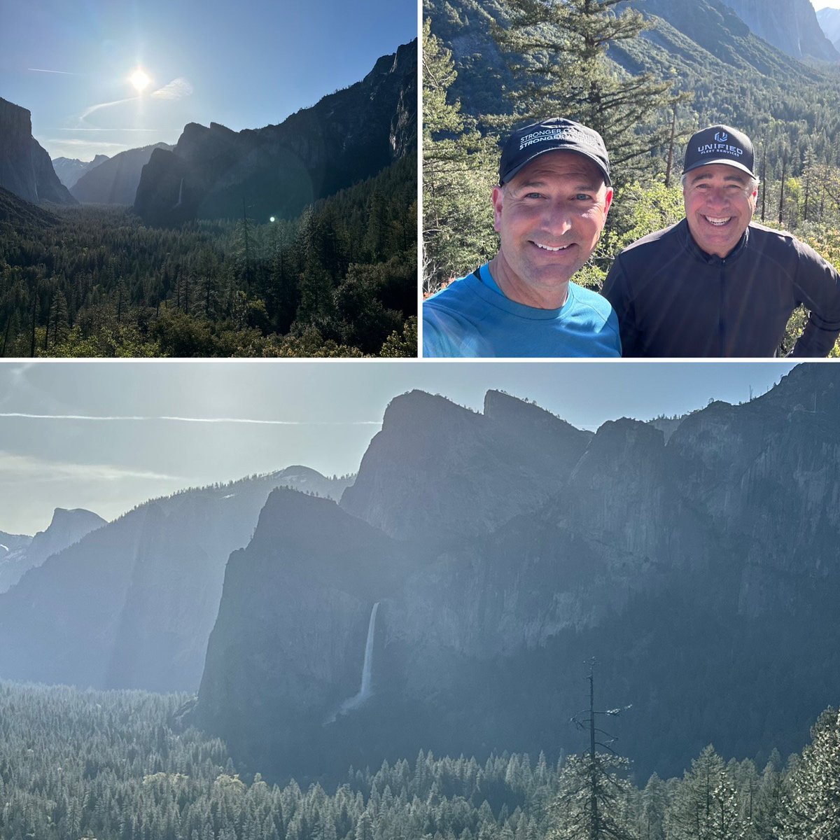 No better way to kick off @NACoTweets' WIR Conference than a #MariposaCounty sunrise in Yosemite! Thanks to @DelNorteCounty Supervisor Howard for hiking with me. Primed for a day of connecting with leaders from around the U.S.. Stronger counties, stronger America.