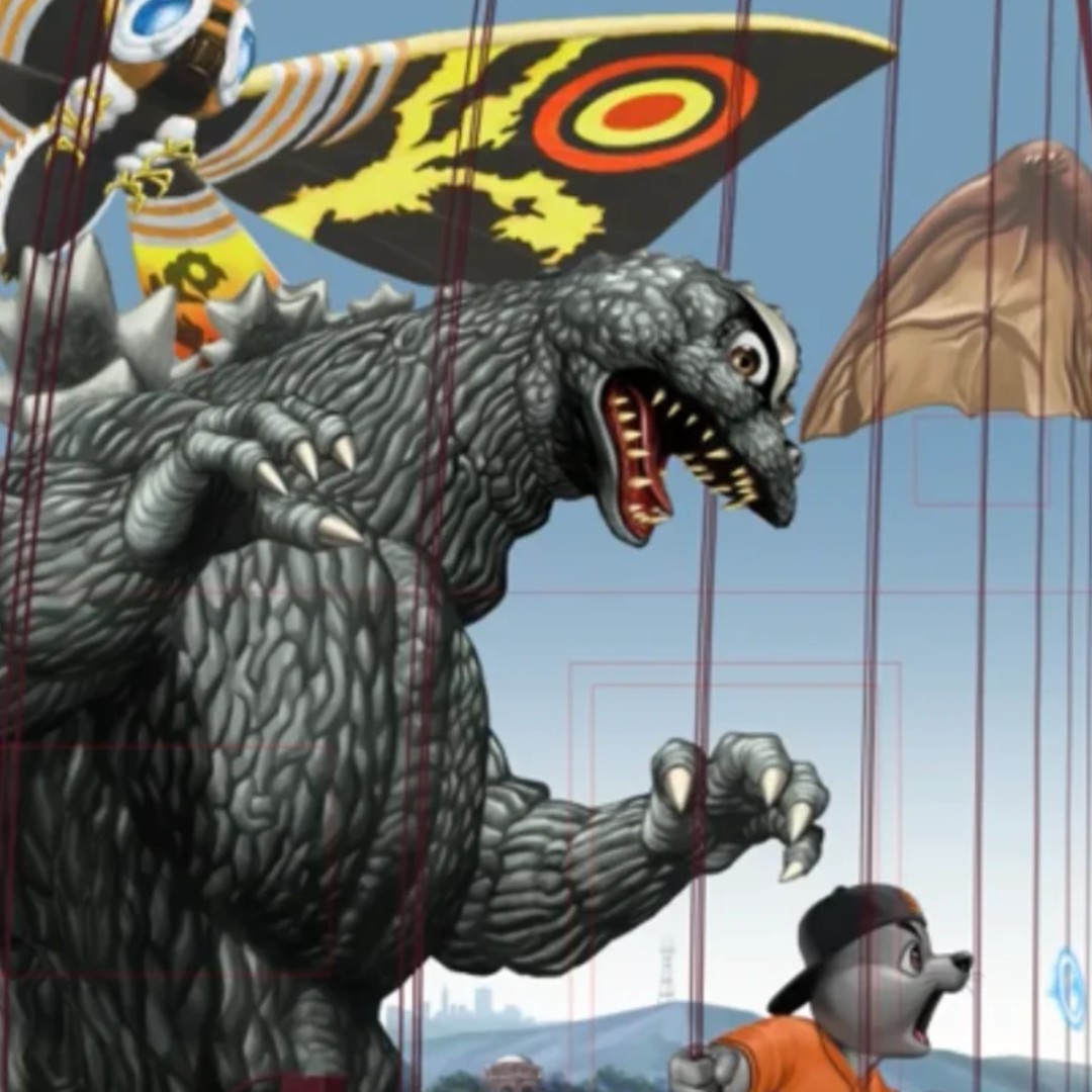 ⚾️✍️ The Godzilla Feature Wall at @OracleParkSF is a hit! See how artist @ejsu28 rendered the kaiju battle for the Golden Gate Bridge in our speedy timelapse video! ow.ly/cJ6x50RvfhX