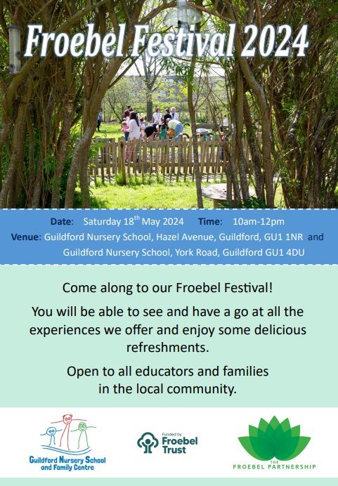 The conference was a huge success and we're delighted with the fantastic feedback we've received. If you are still eager for more – the Froebel Festival is only a few weeks away. All welcome! @GfdNurserySch #Froebel #earlyyears #earlyeducation