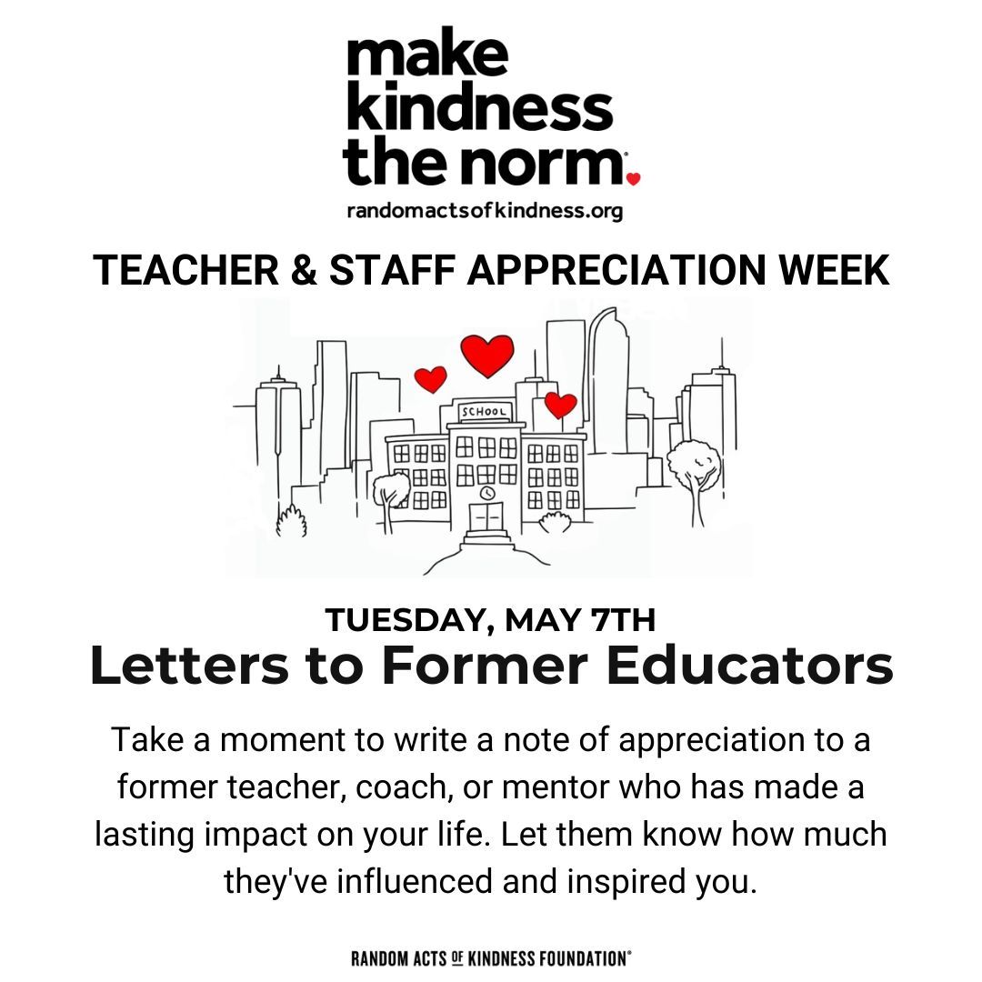 Have you had a teacher who made an impact in your life? Take a moment to write a note of appreciation to them! Let them know how much they've influenced and inspired you. 💌 #TeacherAppreciationWeek