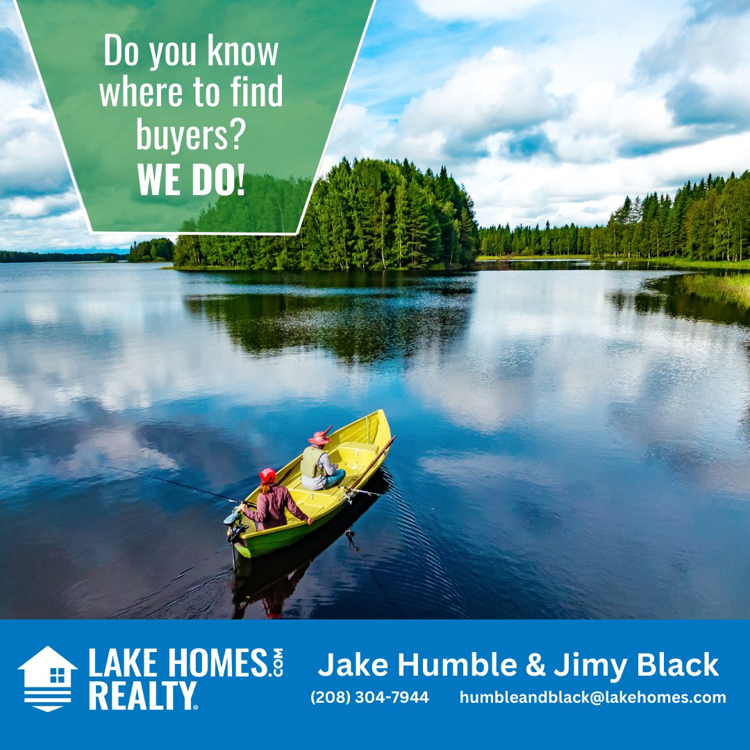 Don't waste time trying to find buyers! Let us use our resources to show your house to buyers across the nation. If you're ready to sell your home, reach out to us!

#realestate #realestateagents #homeowners #homebuyers #lakehomes #lakehomesrealty #idahohomes #homesofidaho