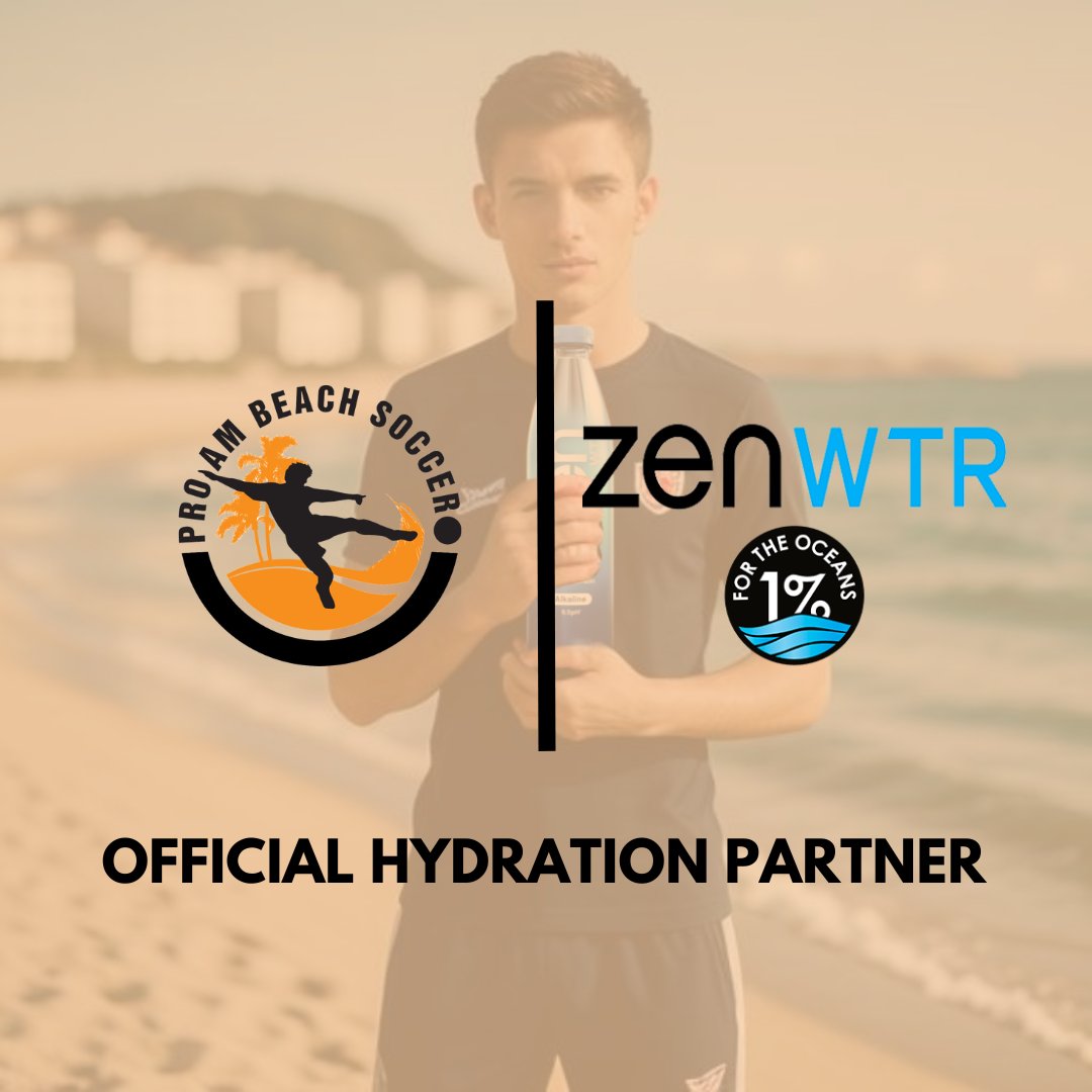 ⚽ Exciting news! We're teaming up with @drinkzenwtr as our Official Hydration Partner nationwide! Stay refreshed with ZenWTR at our games and support our commitment to sustainability. Their bottles are made from 100% recycled, ocean-bound plastic! 🌍💧

#Soccer  #Sustainability