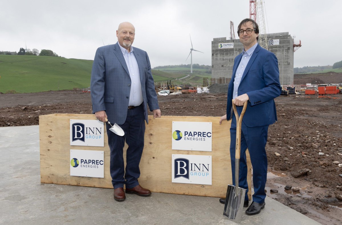 Fantastic event yesterday to celebrate the first stone laying for Paprec Energies Binn Transformative Energy from Waste facility. Read more below buff.ly/4drwmh5