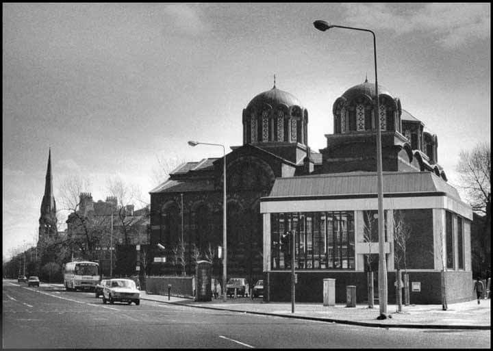Greek Orthodox Church and Drive-In Bank, Berkley Street/Prince's Road 1986. Photo by Steve Howe