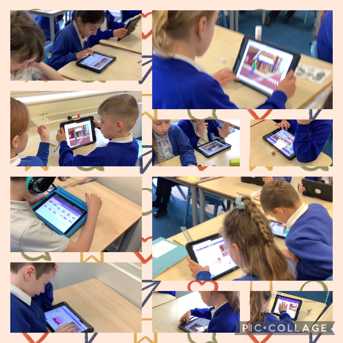 Before building our own algorithms, we are using our computational reasoning to decode, edit and improve different scratch codes! This week, we learnt to recognise patterns within code. #dallamcomputing @kapowprimary @scratch