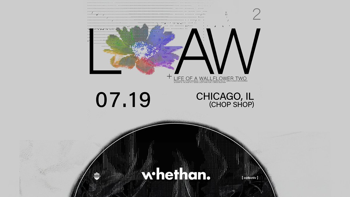 .@whethanmusic brings pt. 2 of Life Of A Wallflower to Chicago on July 19th 🌸🌺 Vibe with us at @ChopShopChi ✨ 🎟: bit.ly/WHETHANCHI2024 ⏰: Artist presale starts tomorrow at 10 AM w/ code FLOWER