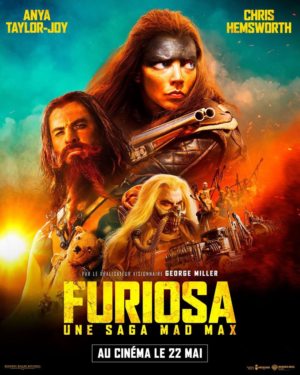 Furiosa: A Mad Max Saga international poster. #TheActionReturns #TheHorrorReturns #THRPodcastNetwork #Action #ActionMovies #ActionFilms #ActionTelevision #ActionSeries #ActionMoviePodcast #FuriosaAMadMaxSaga #Furiosa #MadMax #GeorgeMiller #WarnerBrosPictures