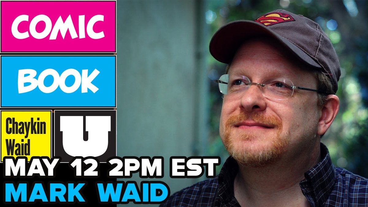 This Sunday, May 12! Mark Waid talks comic art and Comic Book U with @comicartfans as part of Comic Book Live! Set your reminder and tune in LIVE at 2 pm Eastern at same link! GO: youtube.com/watch?v=FeONxf…