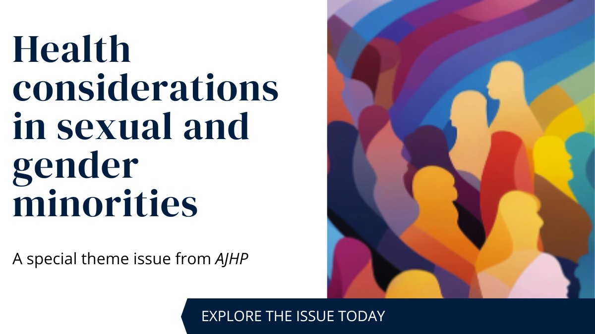 The latest special issue from @AJHPOfficial, ‘Healthcare considerations in sexual and gender minorities’ explores a vast scope of topics, from mental health and gender affirming care to HIV treatments and care access during COVID-19. Start reading: oxford.ly/3UuWyjk