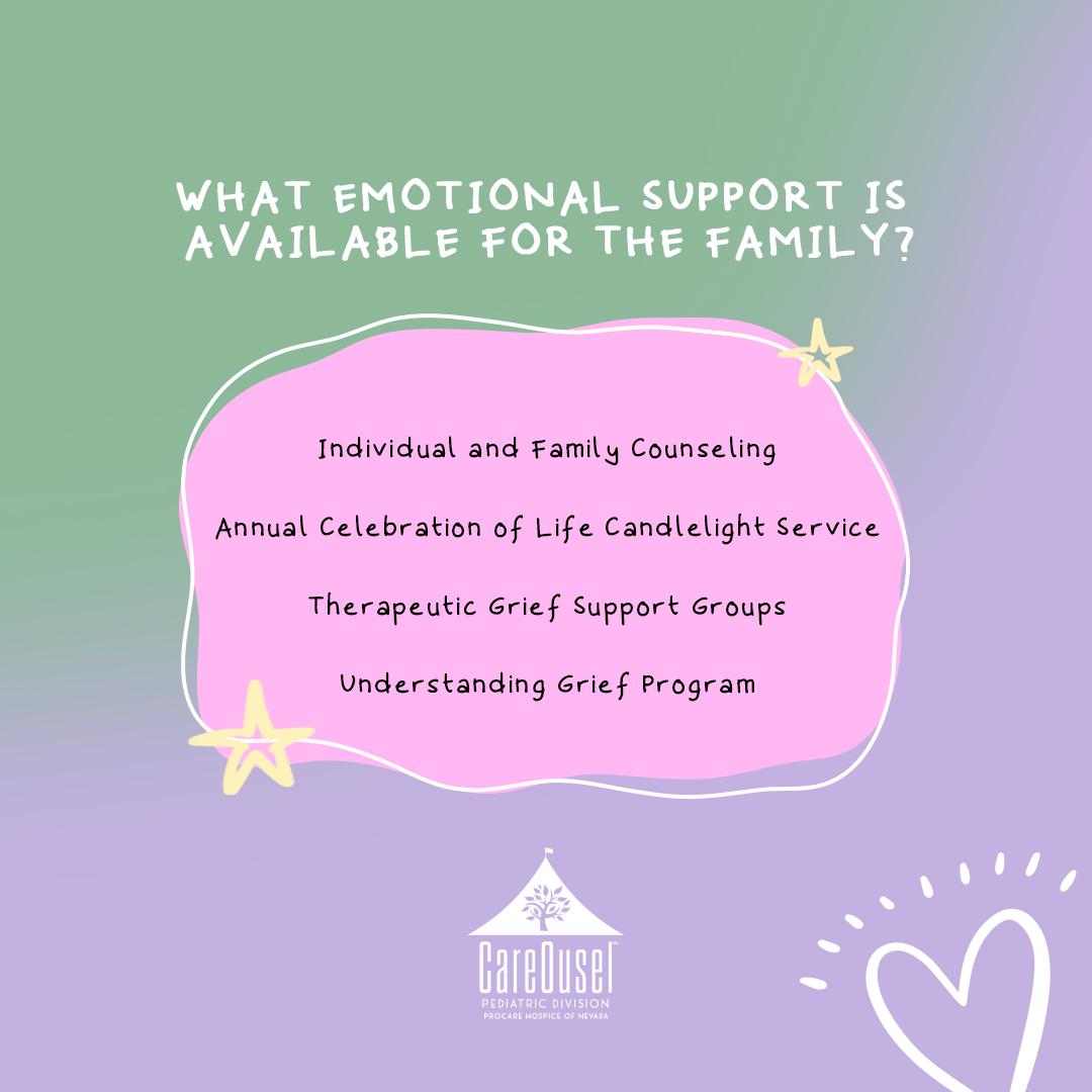 There's no right or wrong way to grieve; it's a natural part of the process. Whether it's a few counseling sessions or a year-long journey, it's okay to navigate at your own pace. Our team is always here for support!

📞702.380.8300

#CareOuselPediatrics #ChildrensHospice