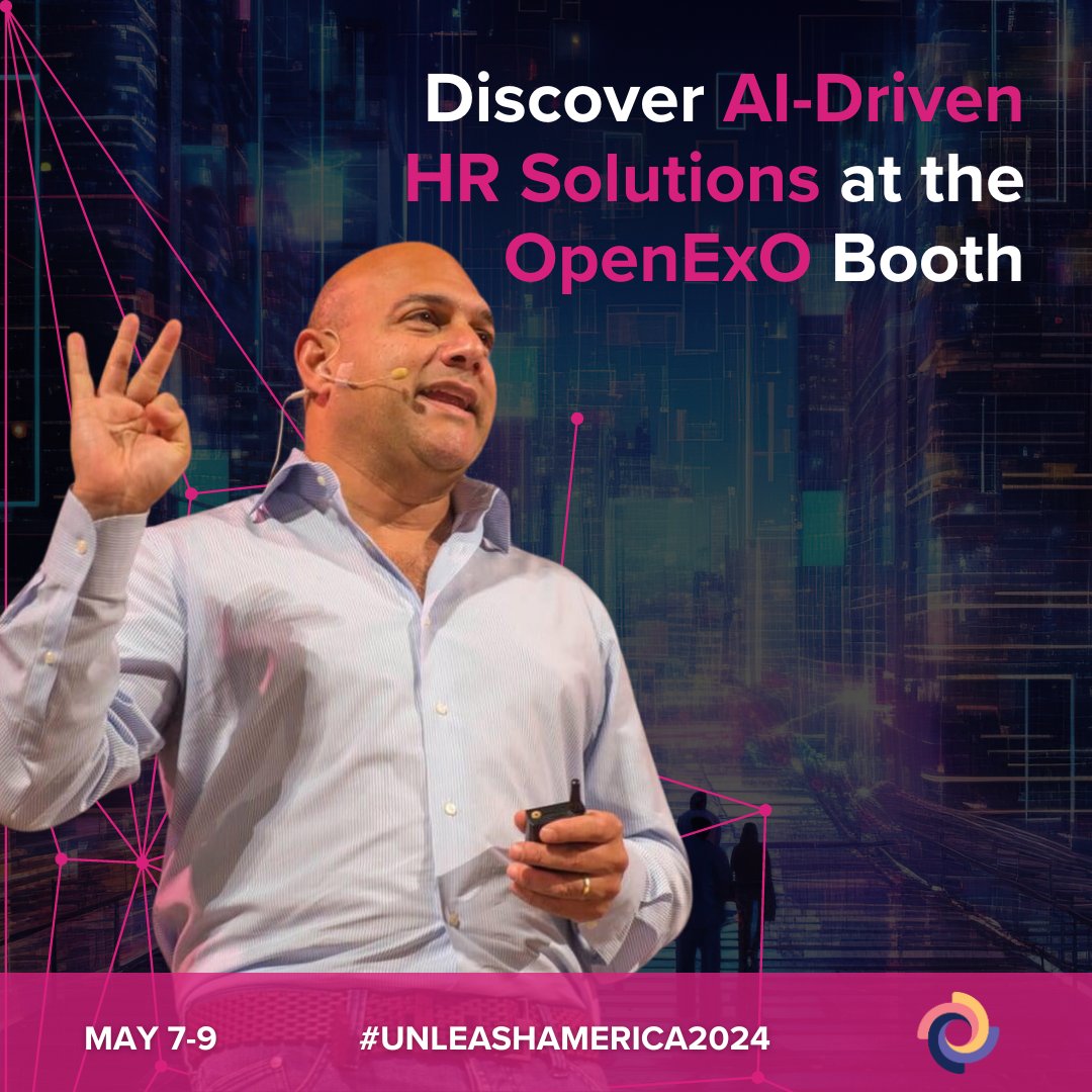 We are at UNLEASH America! | Discover AI-Driven HR Solutions at the OpenExO’s Booth Step into the future with us at the OpenExO booth, where innovation meets practical application in HR. #UNLEASHAmerica #ExponentialOrganizations #HRtech