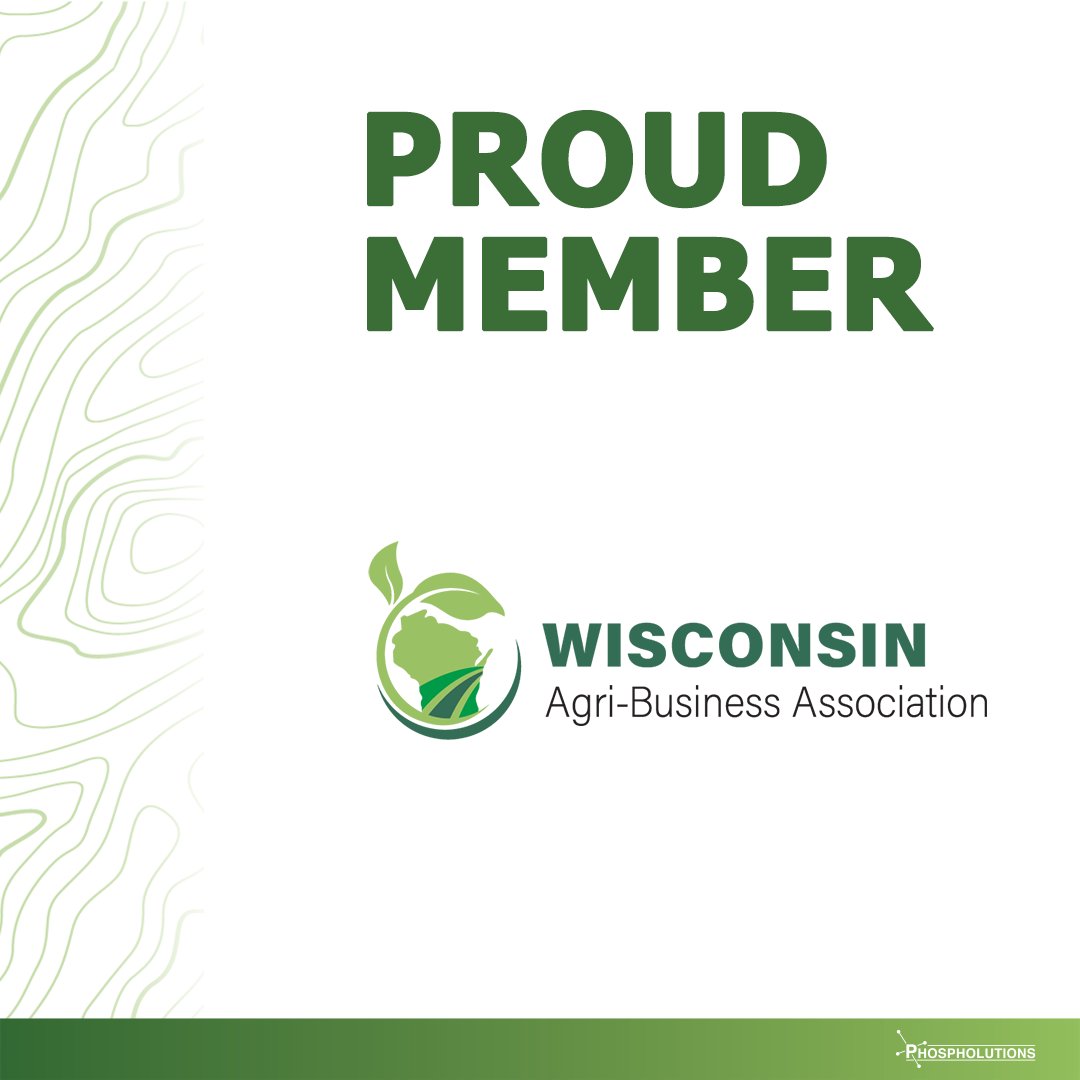 Phospholutions is proud to be a member of the Wisconsin Agri-Business Association.

Their mission is to grow the prosperity of Wisconsin's agribusinesses through advocacy, education, and engagement.

Learn more about them here: wiagribusiness.org