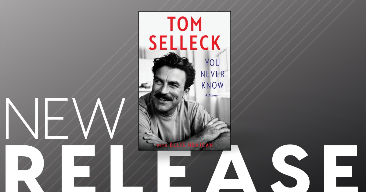 Calling all #TomSelleck fans, the day is finally here! The long-awaited memoir from the beloved film and television star is on sale now! Dive into the story of Tom’s life in show business and his life away from it by ordering your copy of #YouNeverKnow: bit.ly/4dmPo8l