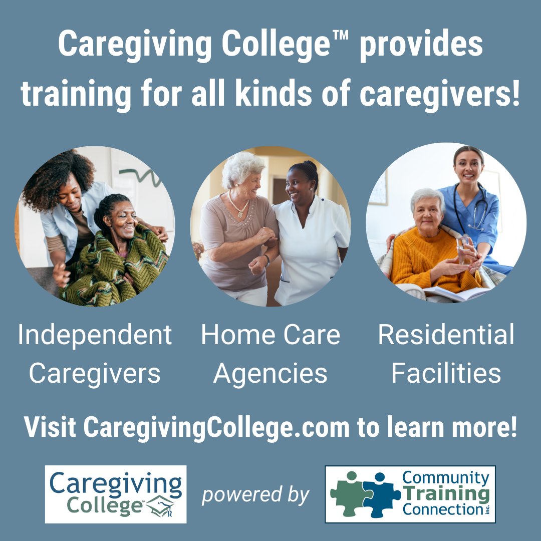 Looking for quality caregiving training? Visit us at zurl.co/elP4 to learn more!

#assistedliving #caregivingtraining #homecare #residentialcare #eldercare