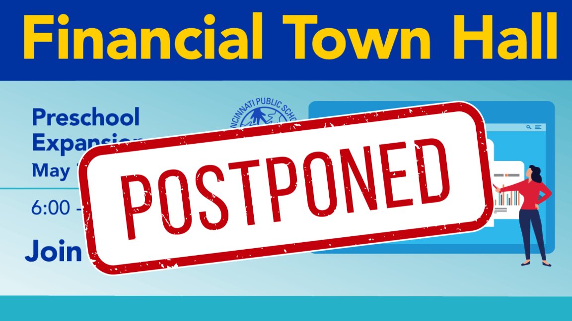 Due to inclement weather, CPS will be postponing tonight's CPS Financial Town Hall to a later date. Stay tuned for future updates. In the meantime, keep those burning questions ready for 'Just ask Jen' and other finance committee members.